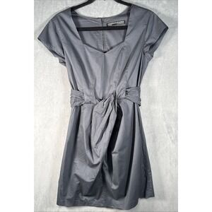 All Saints Spitalfields Alia Dress Size 6 Cotton Twist Waist Sweetheart Neck